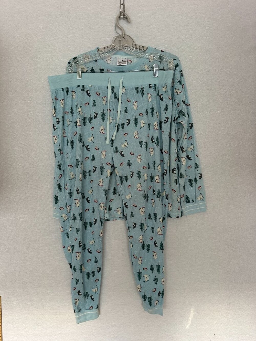 SERRA LADIES 2-PIECE PAJAMAS SET LONG SLEEVES PANTS W/ELASTIC WAISTBAND SIZE XL - Picture 9 of 12